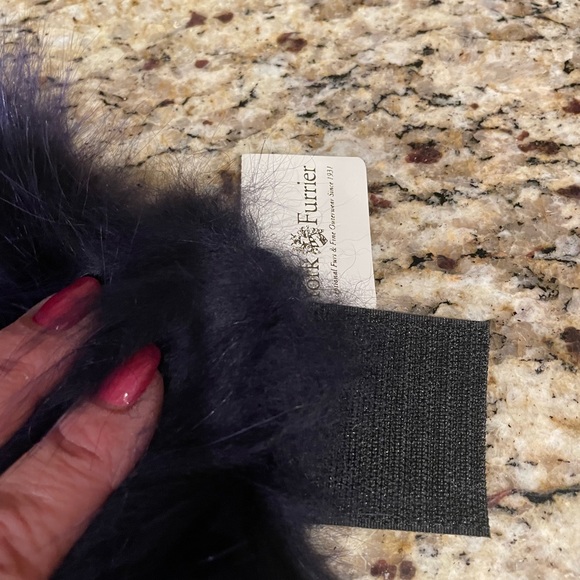 York Furrier Purple Dyed Fox Headband. Velcro attachments for comfort. NWT - OS - Picture 5 of 7